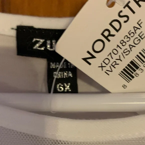 Nordstrom Glitter Unicorn Dress with Tulle Skirt sz 6x - Picture 4 of 6